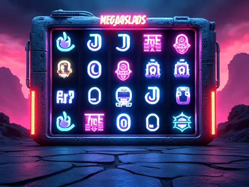 Megaquads pokie artwork at Wolf Winner Casino